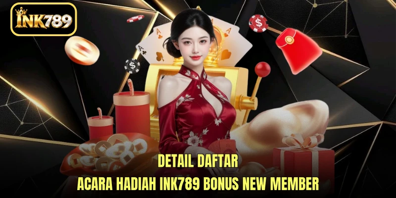 Detail daftar acara hadiah INK789 Bonus New Member